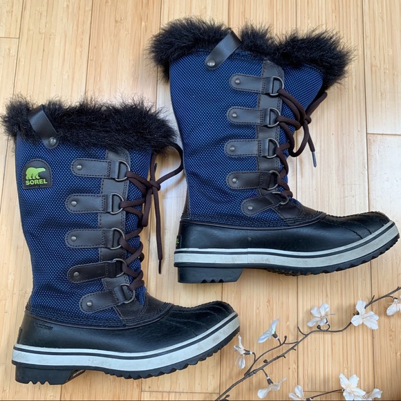blue sorel boots